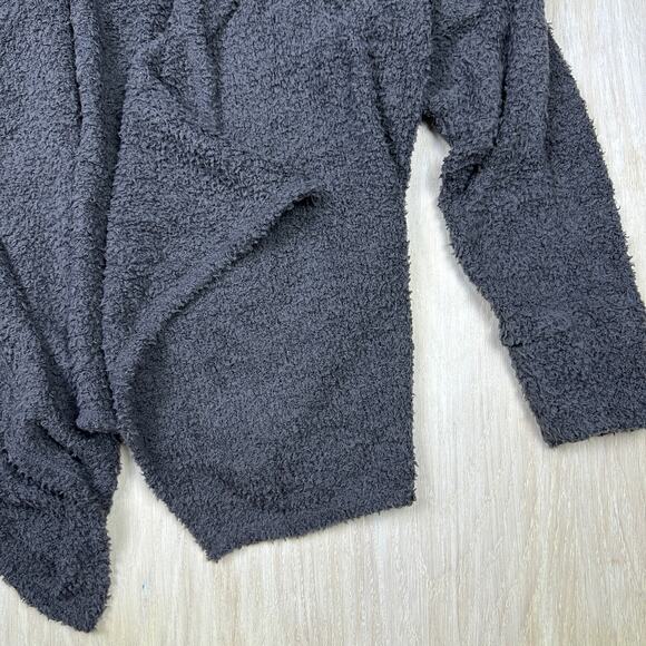 Beyond Yoga Gray Waterfall Draped Open Front Casual Cardigan Sweater Small - Picture 4 of 16